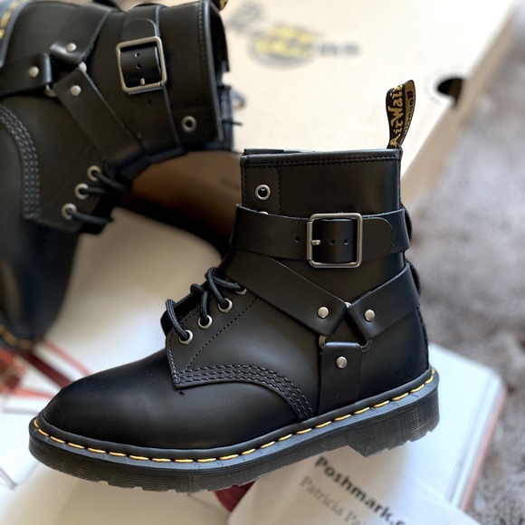 Dr. Martens Cristofor Leather Moto Boot (Women) - Picture 8 of 16
